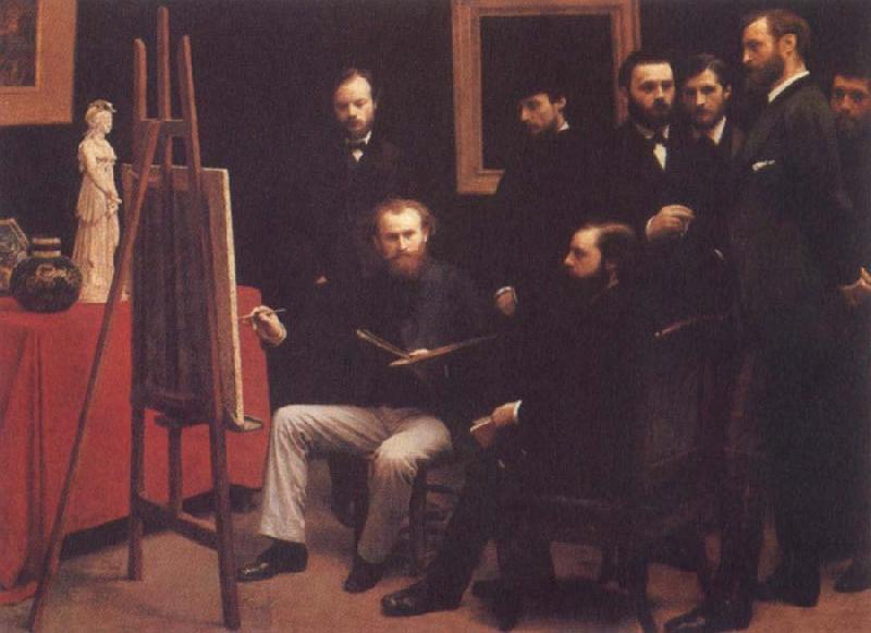 Henri Fantin-Latour A Studio in the Batignolles oil painting picture